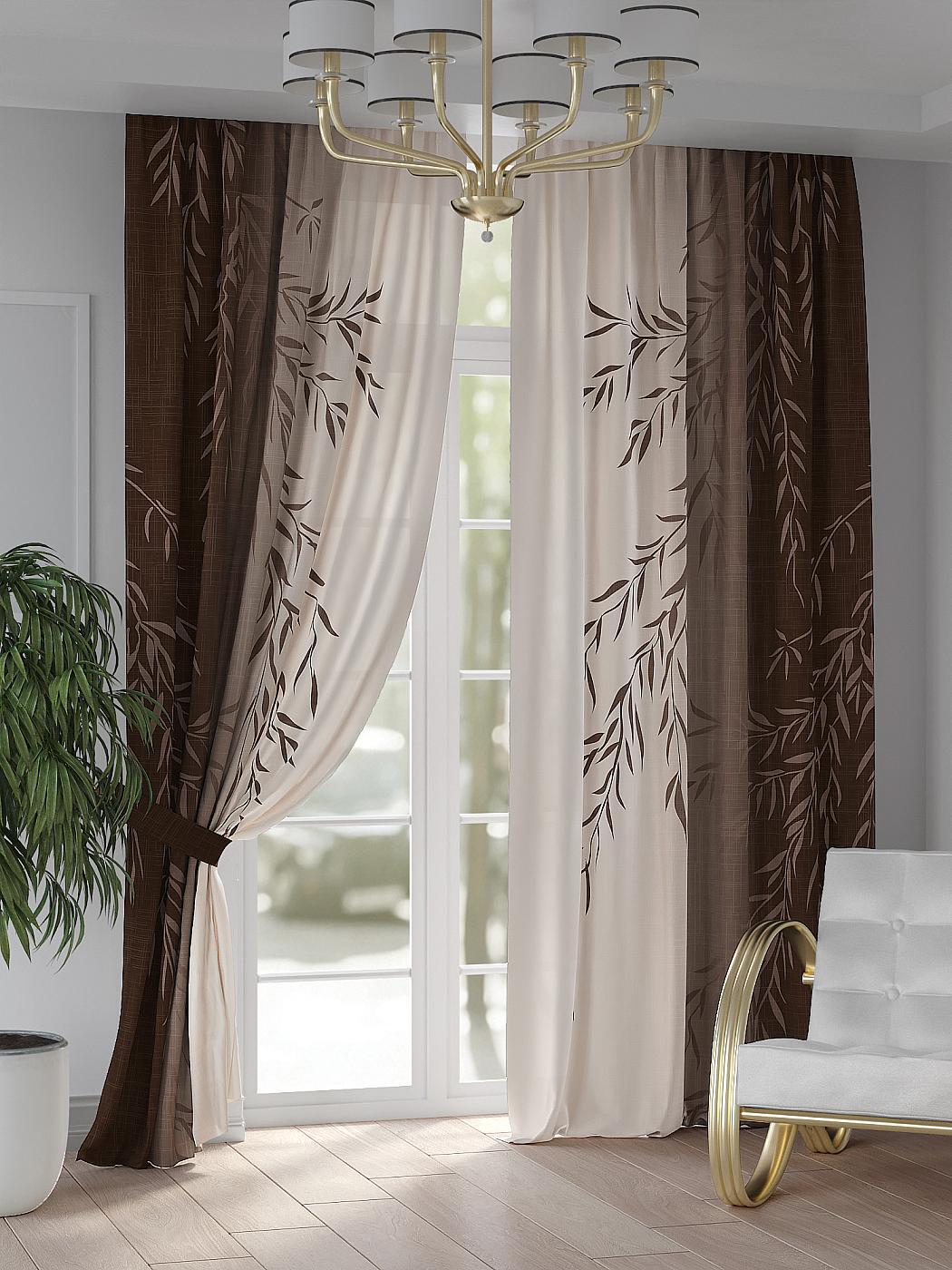 

Комплекты штор AT HOME / шторы в комнату 150х250 см / Санрикс, 948128