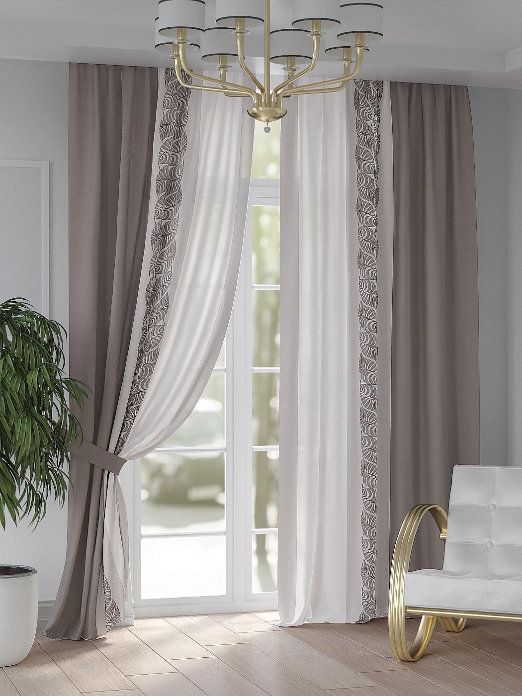 

Комплекты штор AT HOME / шторы в комнату 150х250 см / Нарминс, 948169