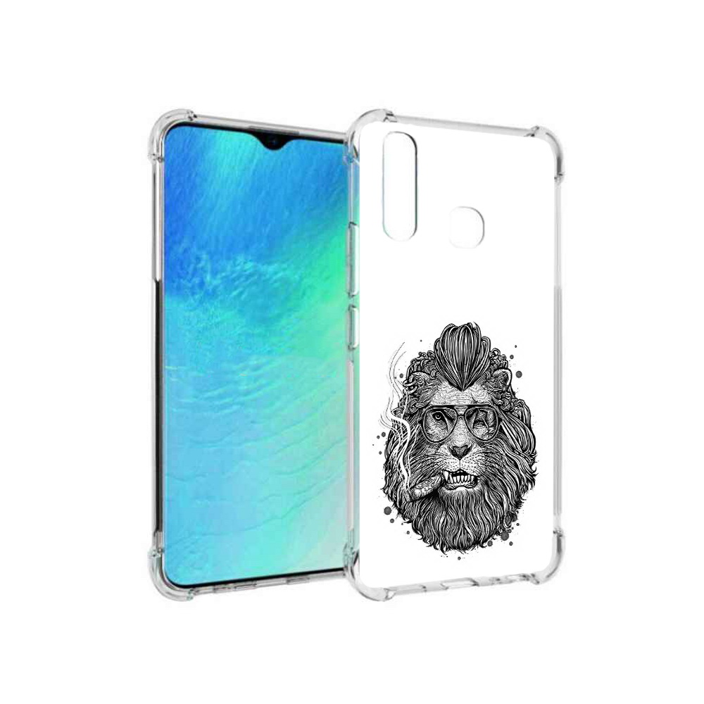 

Чехол MyPads Tocco для Vivo Y19 курящий лев (PT140444.419.432), Прозрачный, Tocco