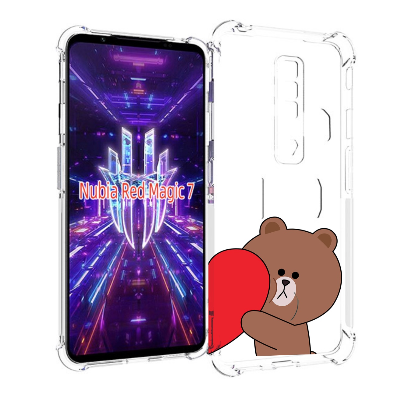 

Чехол MyPads медвежонок детский для ZTE Nubia Red Magic 7, Прозрачный, Tocco