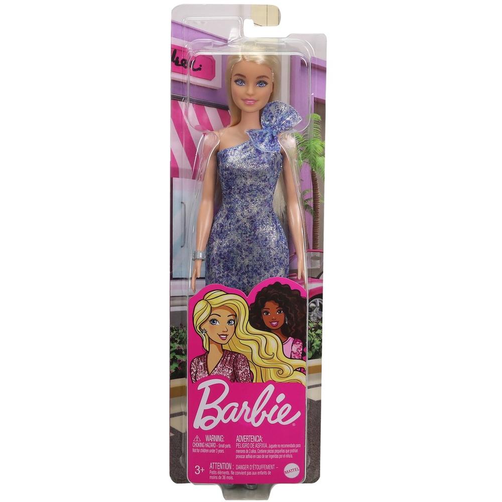 

Кукла Mattel Barbie "Сияние моды" T7580/GRB32 в блестящем синем платье, T7580/GRB32