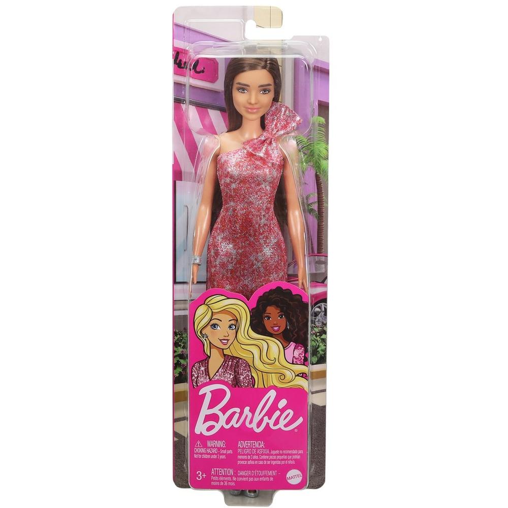 

Кукла Mattel Barbie "Сияние моды" T7580/GRB33 в блестящем розовом платье, T7580/GRB33