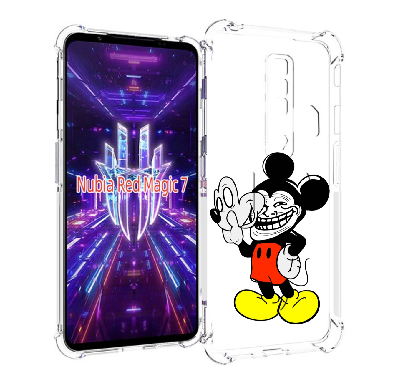 

Чехол MyPads микки-маус-троллер для ZTE Nubia Red Magic 7, Прозрачный, Tocco