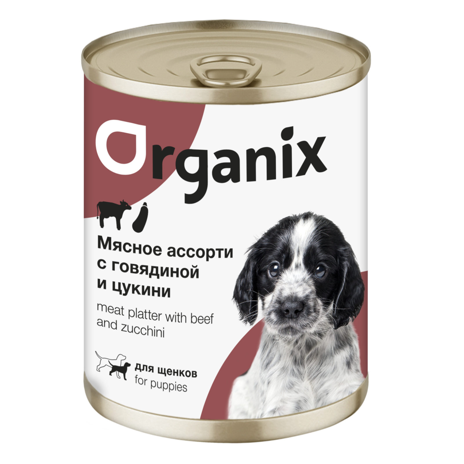 

Влажный корм для щенков Organix Мясное ассорти с говядиной и цукини, 400г, ORGANIX МЯСНОЕ АССОРТИ для щенков с говядиной и цукини (400 гр)