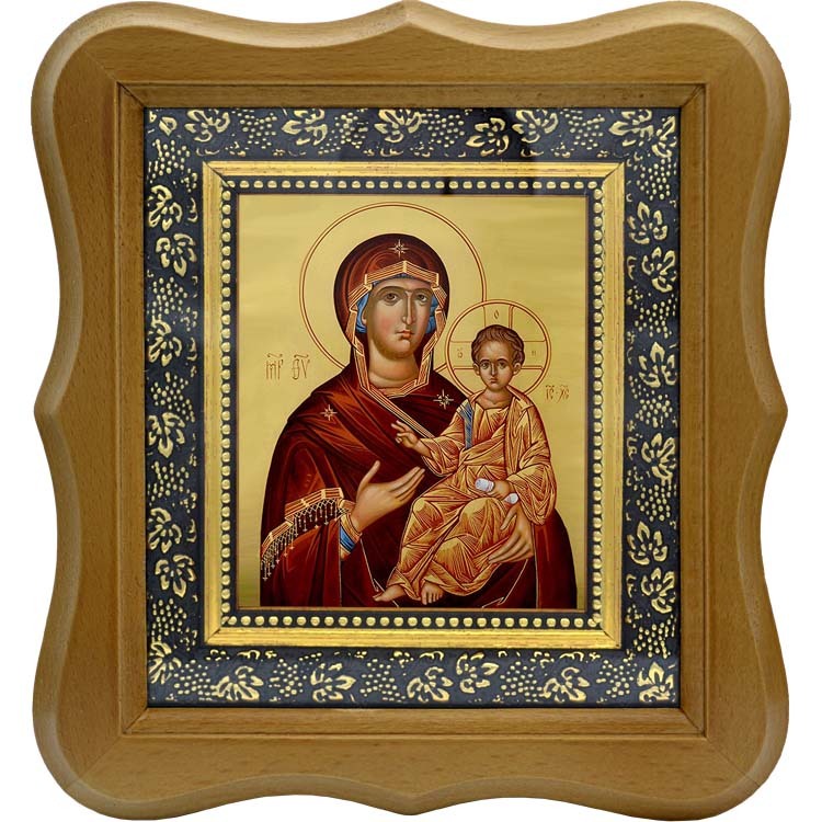

Люблинская икона Божьей Матери на холсте.