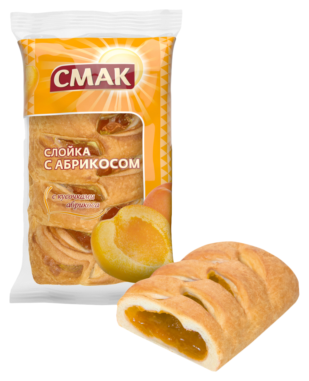 

Слойка Смак с абрикосом 90 г