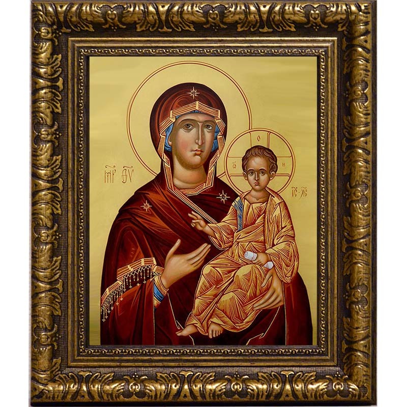 

Люблинская икона Божьей Матери на холсте.