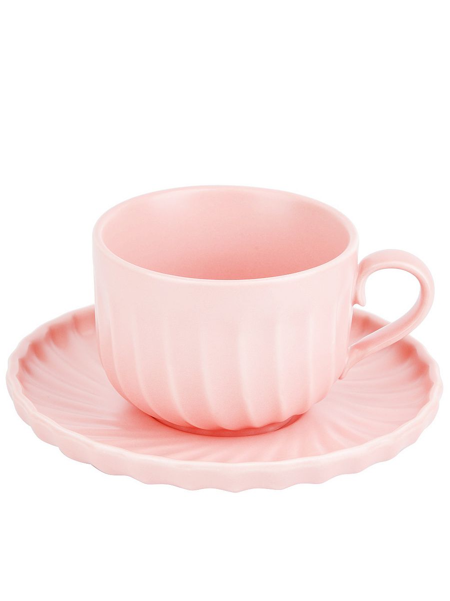 

Чайная пара Nouvelle Home Fresh Taste Light pink 220мл, Розовый