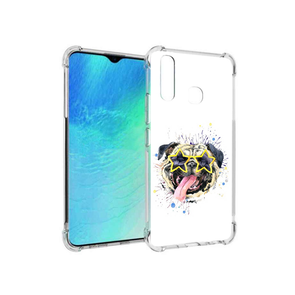 

Чехол MyPads Tocco для Vivo Y19 мопс боксер (PT140444.419.482), Прозрачный, Tocco