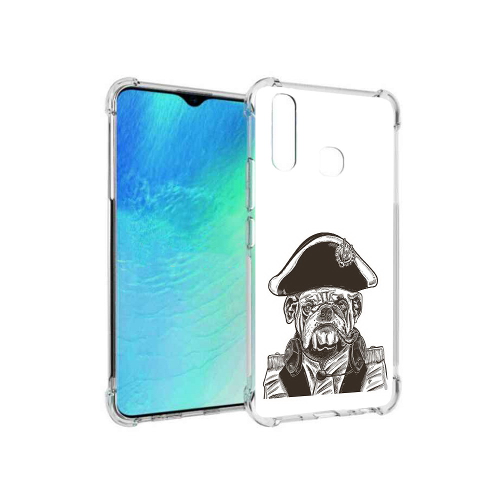 

Чехол MyPads Tocco для Vivo Y19 мопс генерал (PT140444.419.483), Прозрачный, Tocco