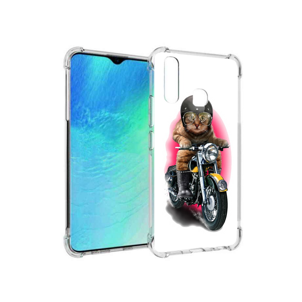 Чехол MyPads Tocco для Vivo Y19 мото-кот (PT140444.419.485)