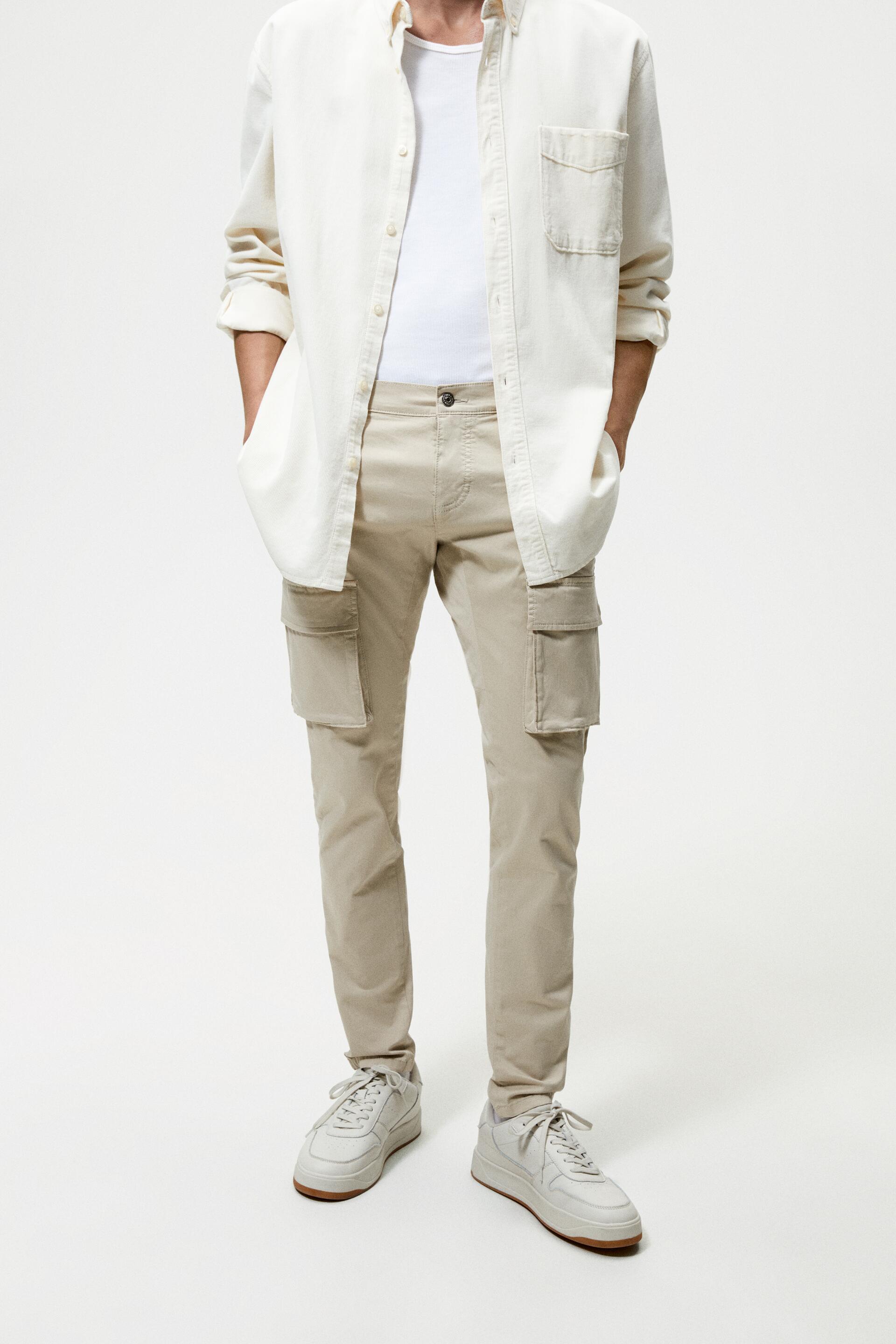 

Брюки мужские ZARA 01538315 бежевые 40 (доставка из-за рубежа), 01538315
