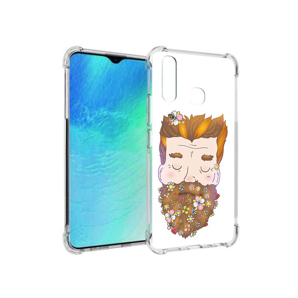 

Чехол MyPads Tocco для Vivo Y19 мужчина с цветами в бороде (PT140444.419.489), Прозрачный, Tocco