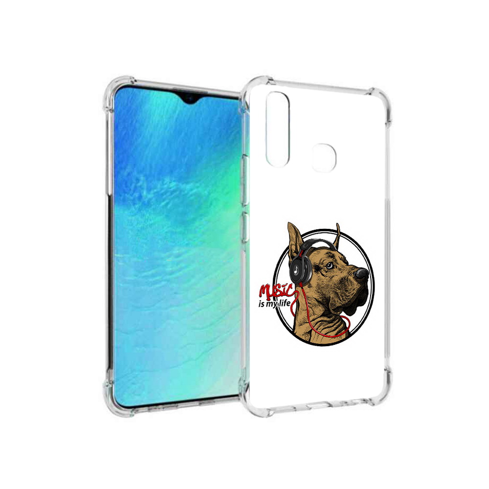 

Чехол MyPads Tocco для Vivo Y19 музыкальная собака (PT140444.419.490), Прозрачный, Tocco