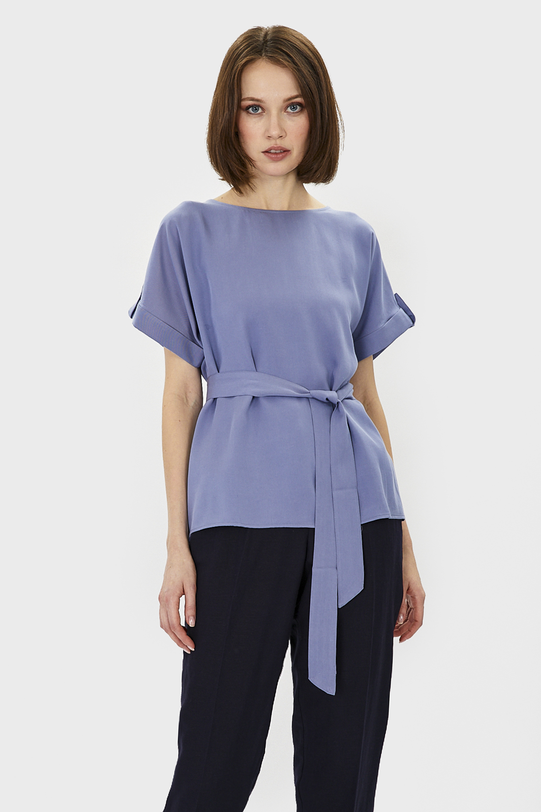 

Блуза женская Baon B191021 голубая L, B191021