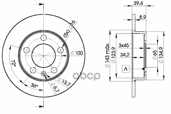 Тормозной диск ICER 78bd5601