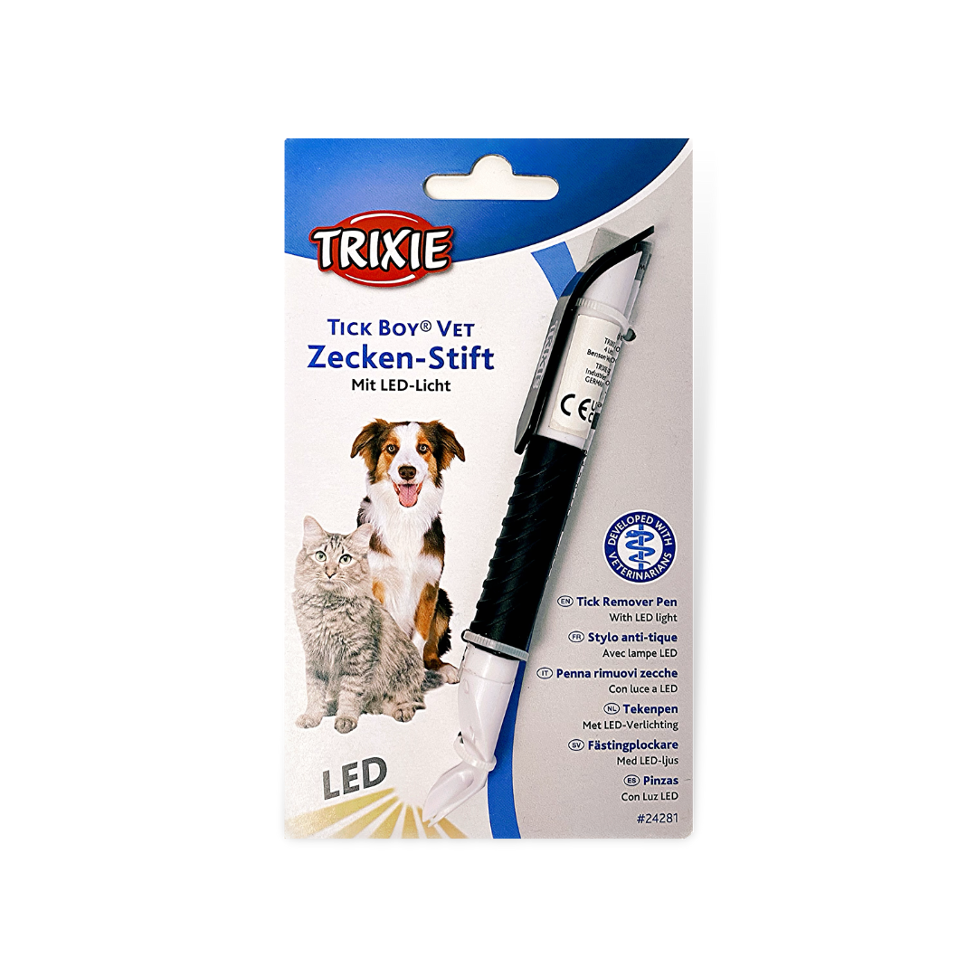 TRIXIE Ручка для вытаскивания клещей со светодиодной подсветкой, 14см шт
