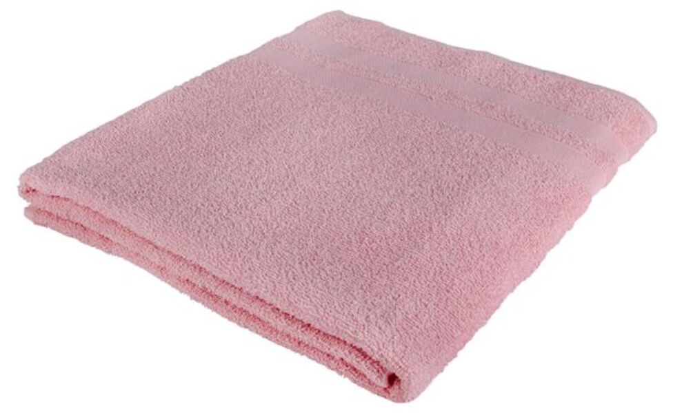Полотенце Каждый День 100x150 см хлопковое розовое