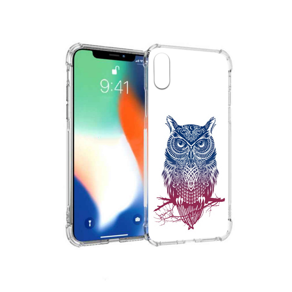 

Чехол MyPads Tocco для Apple iPhone X хиппи сова (PT94261.606.664), Прозрачный, Tocco