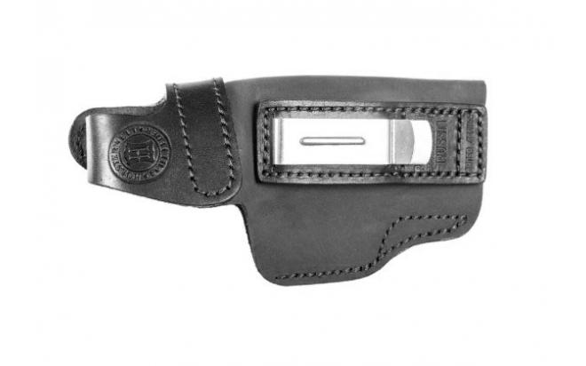 

Кобура Holster поясная для Glock-19, модель F (черный, кожа)