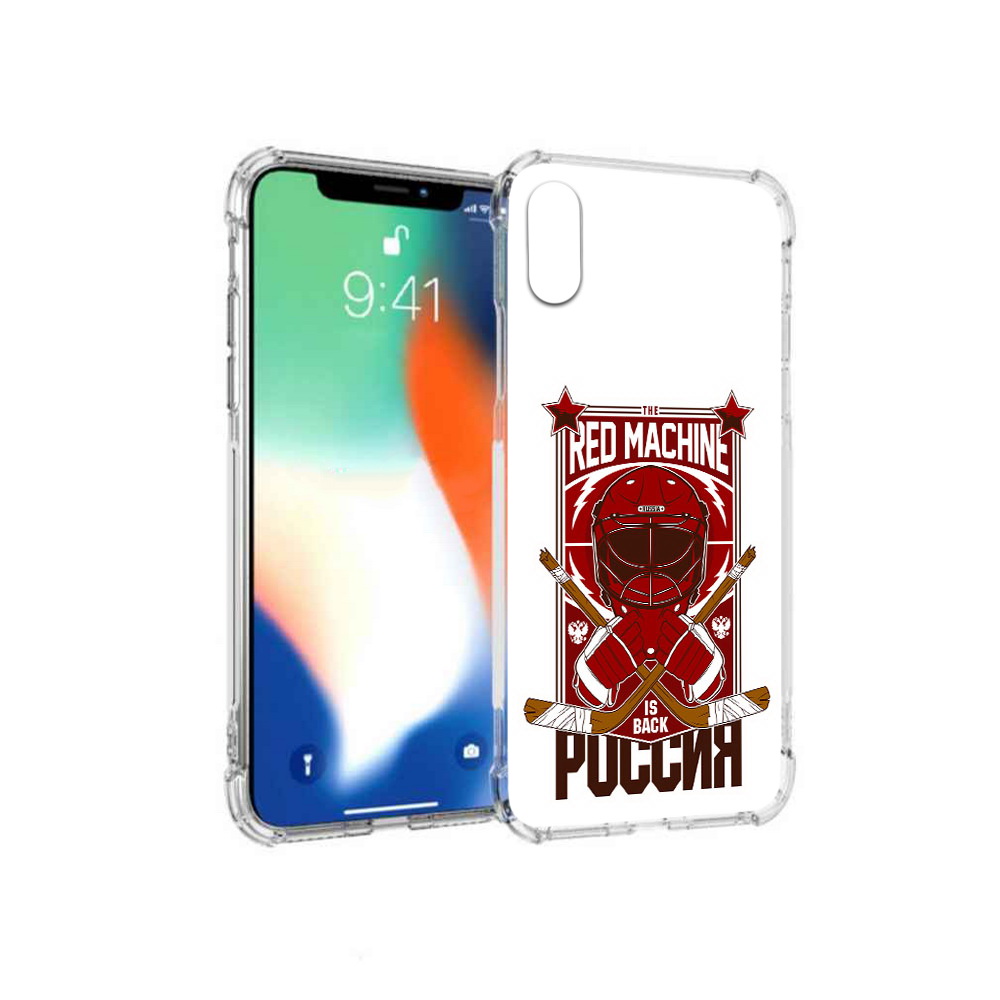 

Чехол MyPads Tocco для Apple iPhone X хоккей россия (PT94261.606.666), Прозрачный, Tocco
