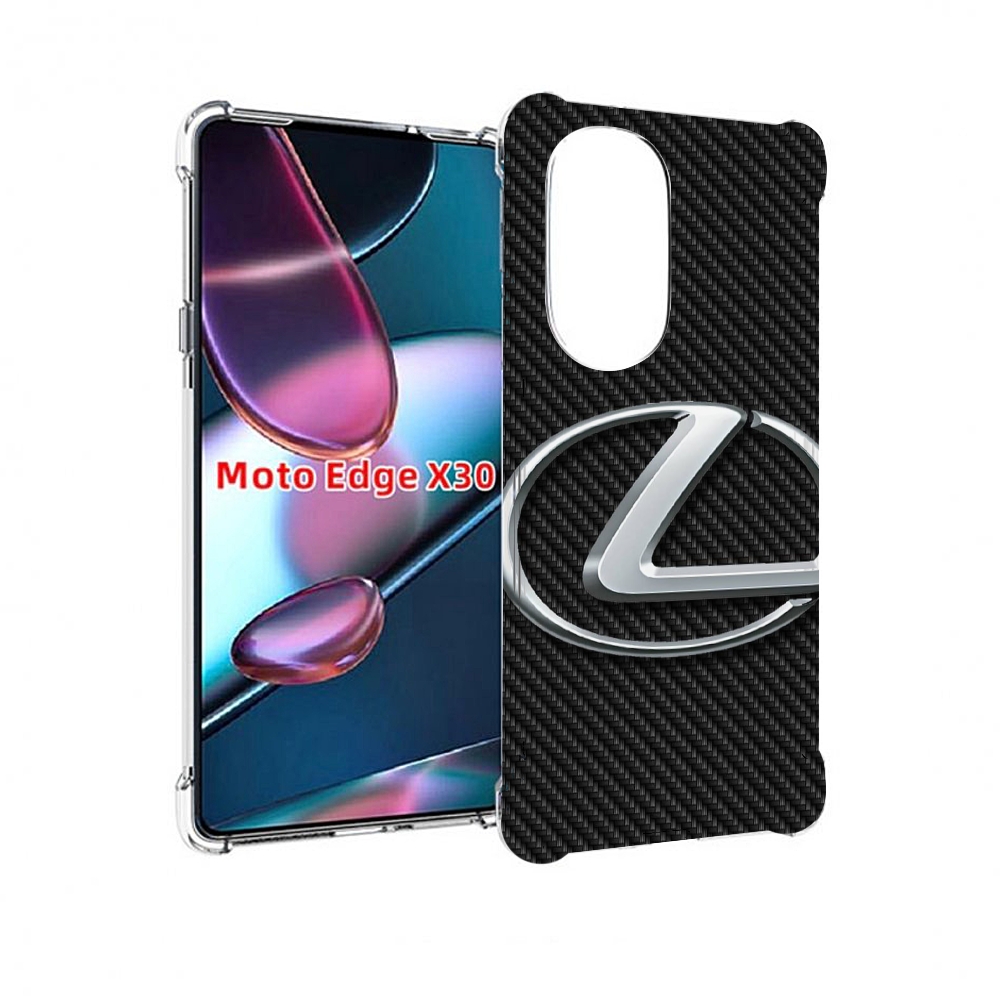 

Чехол MyPads lexus лексус 3 для Motorola Moto Edge X30, Прозрачный, Tocco