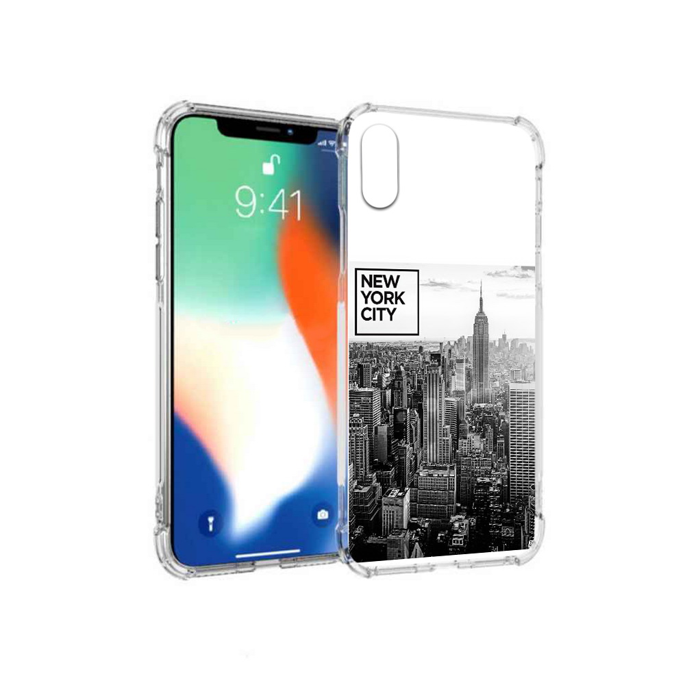 

Чехол MyPads Tocco для Apple iPhone X черно белый ньюерк (PT94261.606.686), Прозрачный, Tocco