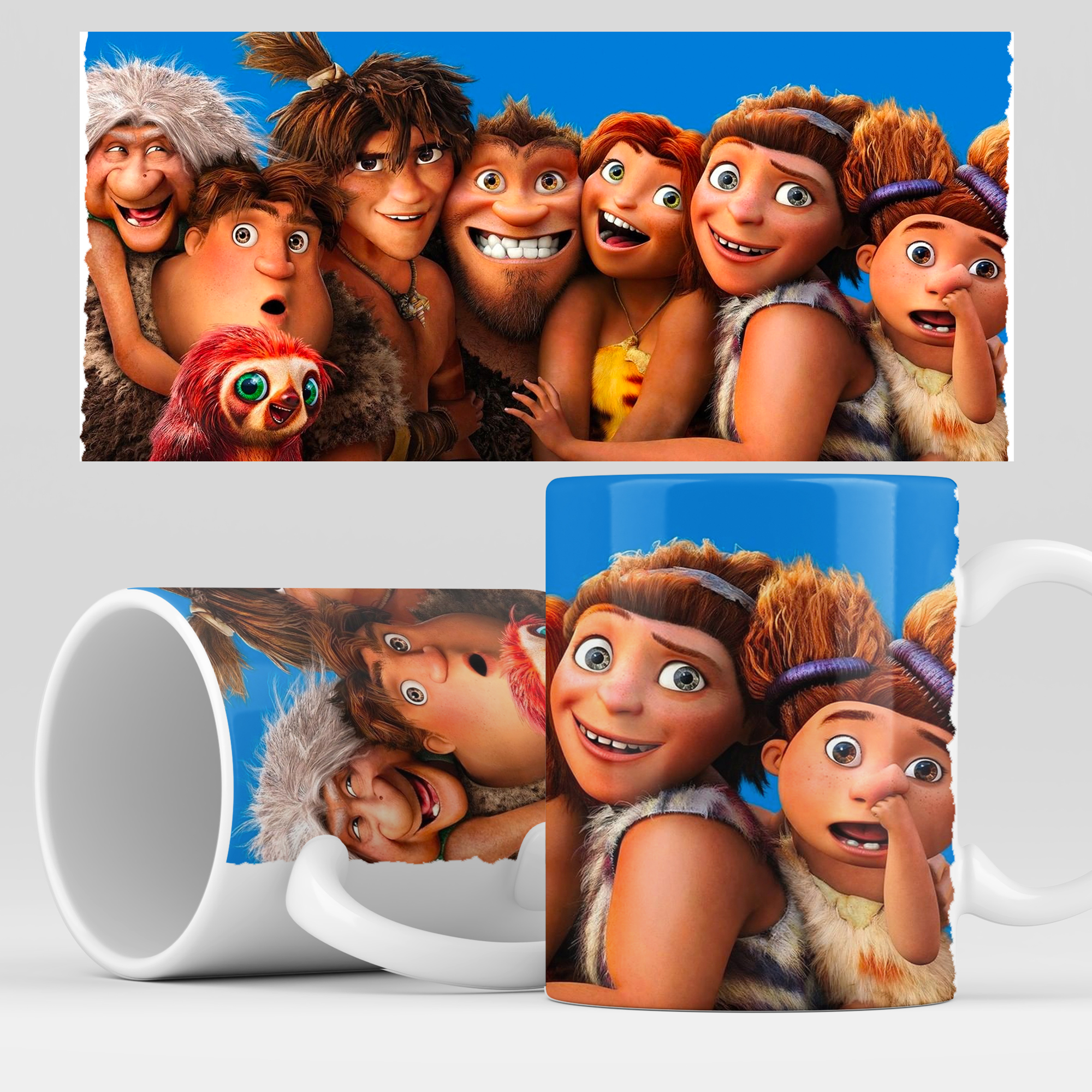 фото Кружка rocketcup с принтом "семейка крудс" croods