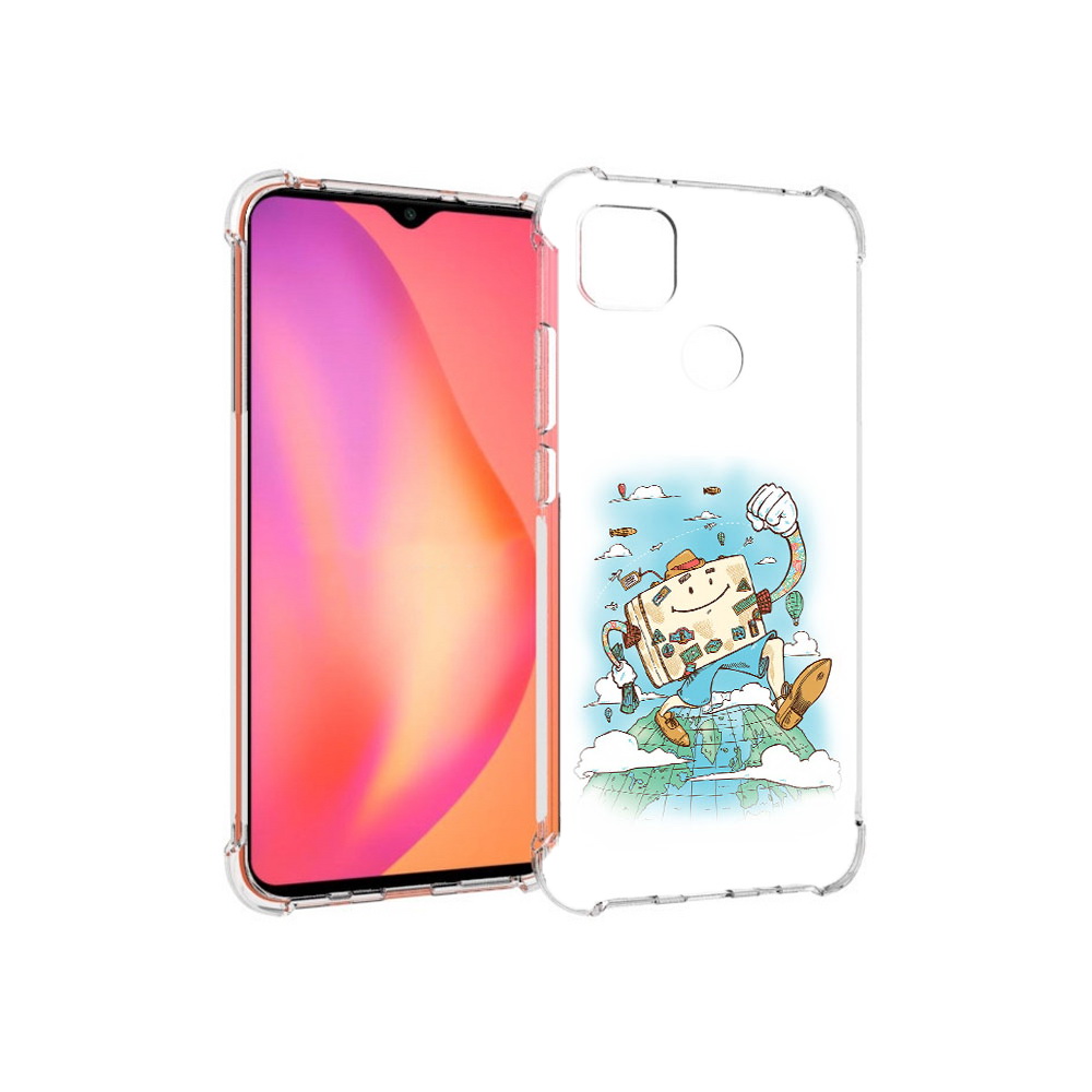 Чехол MyPads Tocco для Xiaomi Redmi 9C Счастливый чемодан (PT152115.265.166)