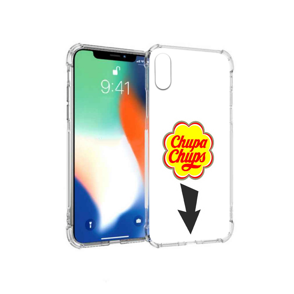 

Чехол MyPads Tocco для Apple iPhone X чупа чупс (PT94261.606.694), Прозрачный, Tocco
