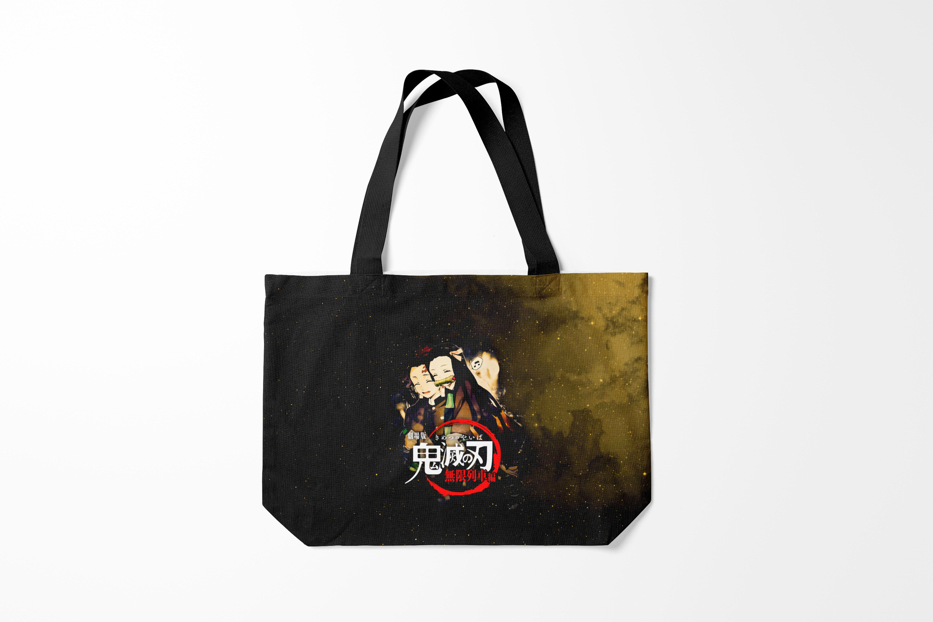 

Сумка шoппер унисекс Burnettie Клинок рассекающий демонов Kimetsu no Yaiba, черный, Клинок рассекающий демонов Kimetsu no Yaiba