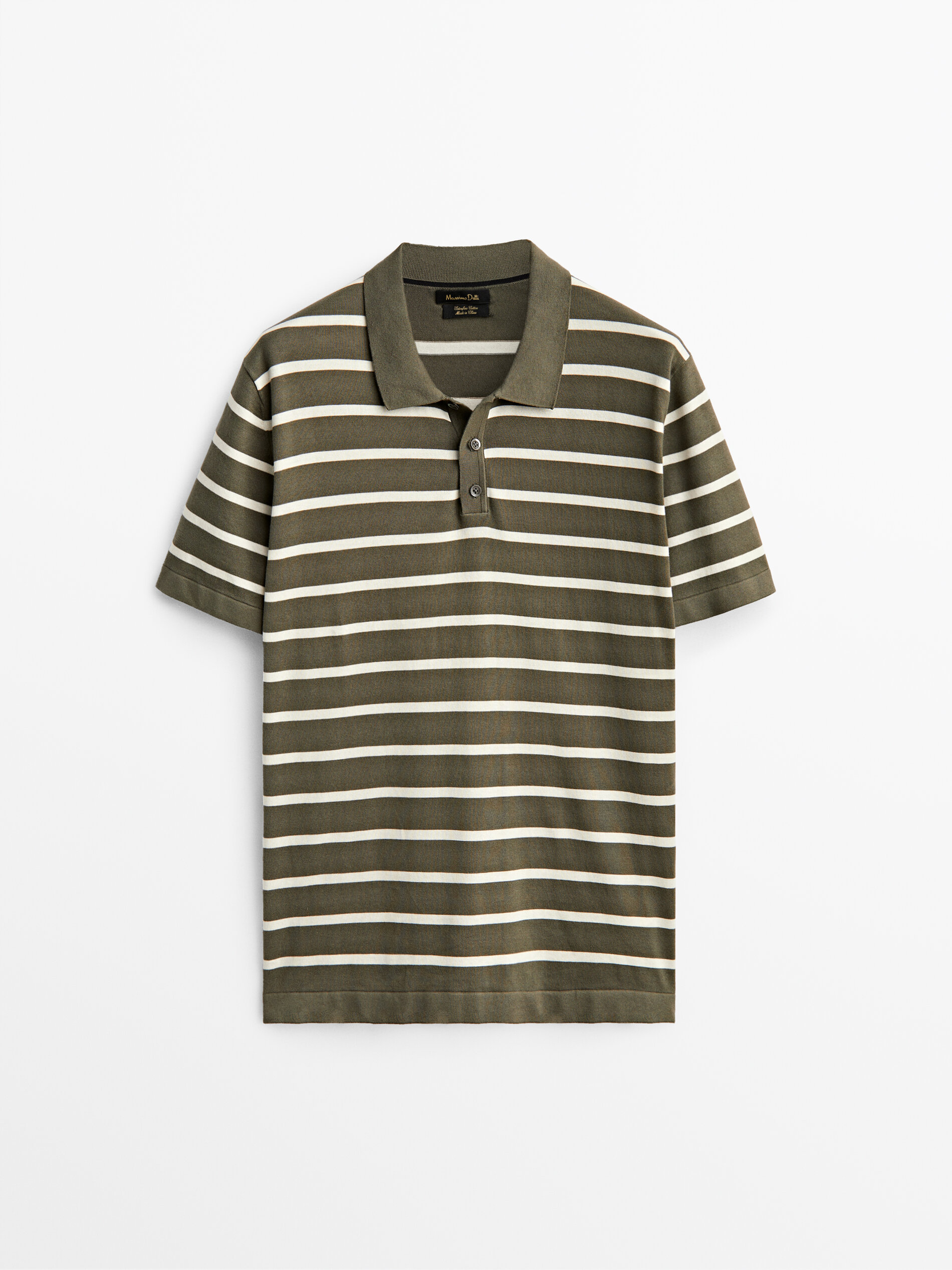 

Футболка мужская Massimo Dutti 00919401506 хаки XL, 00919401506