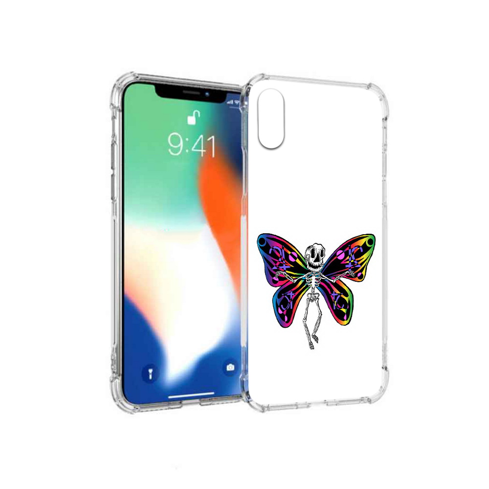 

Чехол MyPads Tocco для Apple iPhone X эффект бабочки (PT94261.606.701), Прозрачный, Tocco