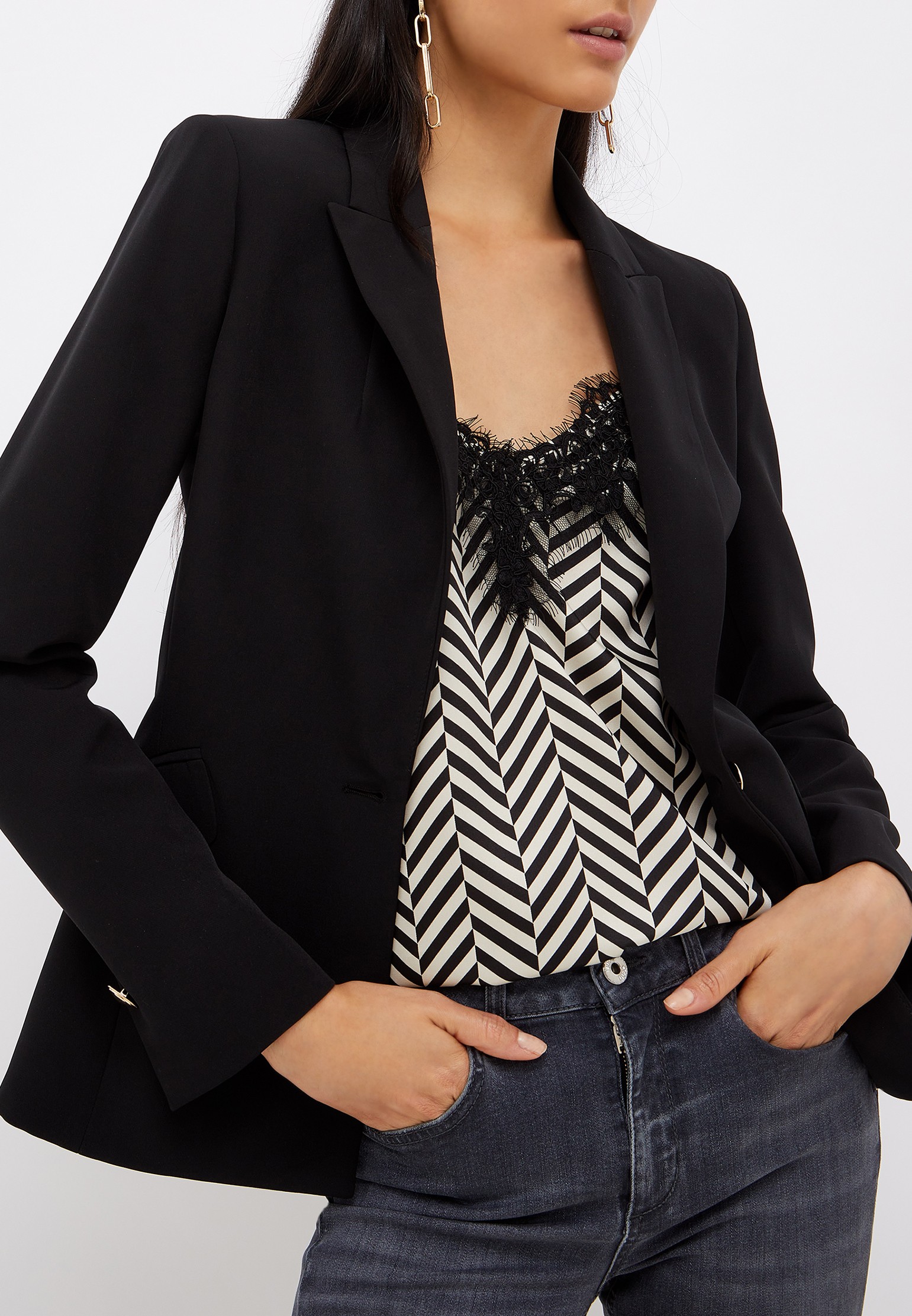 

Жакет женский Liu Jo 135099 черный 42 IT, 135099