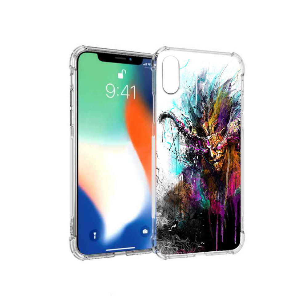 

Чехол MyPads Tocco для Apple iPhone X яркий дьявол (PT94261.606.709), Прозрачный, Tocco