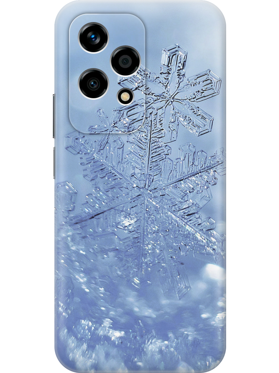 

Силиконовый чехол на Honor 200 lite с принтом "Снежинка на голубом", Прозрачный;голубой;синий, 783979041