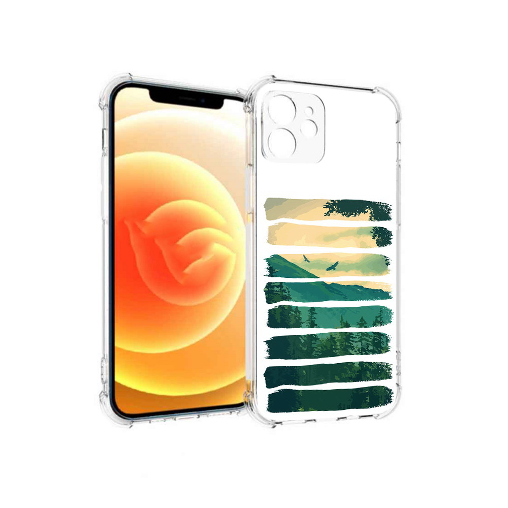 

Чехол MyPads Tocco для Apple iPhone 12 Лесная чаща (PT157543.607.107), Прозрачный, Tocco