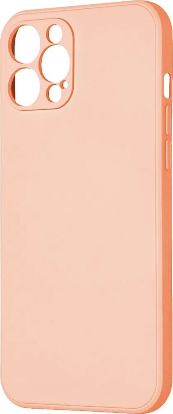 

Чехол клип-кейс PERO LIQUID SILICONE для Apple iPhone 13 Pro Max светло-розовый