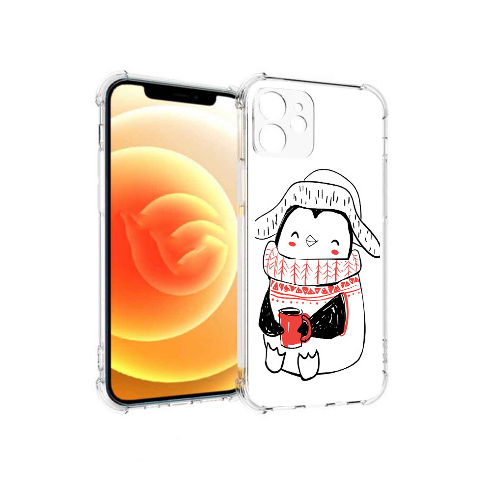 

Чехол MyPads Tocco для Apple iPhone 12 Милый пингвин (PT157543.607.115), Прозрачный, Tocco