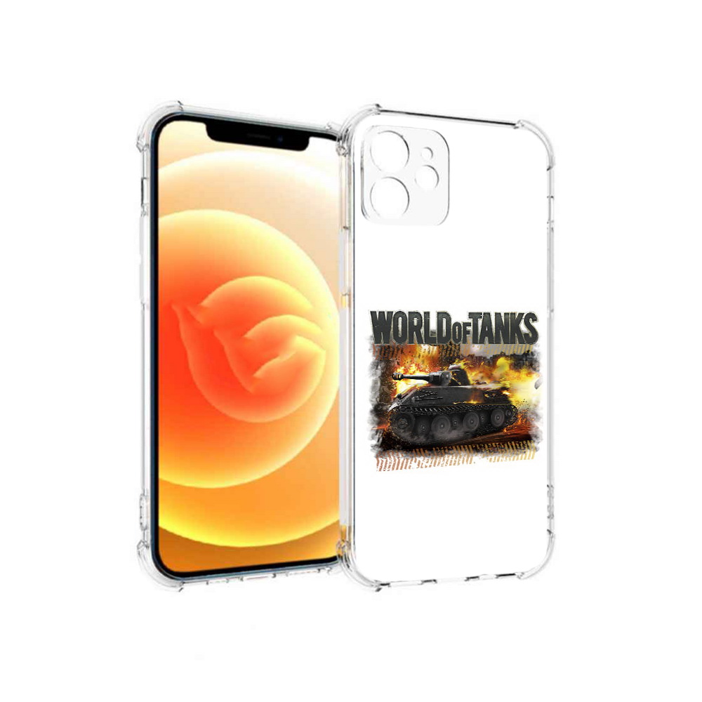

Чехол MyPads Tocco для Apple iPhone 12 Мир танков-2 (PT157543.607.118), Прозрачный, Tocco