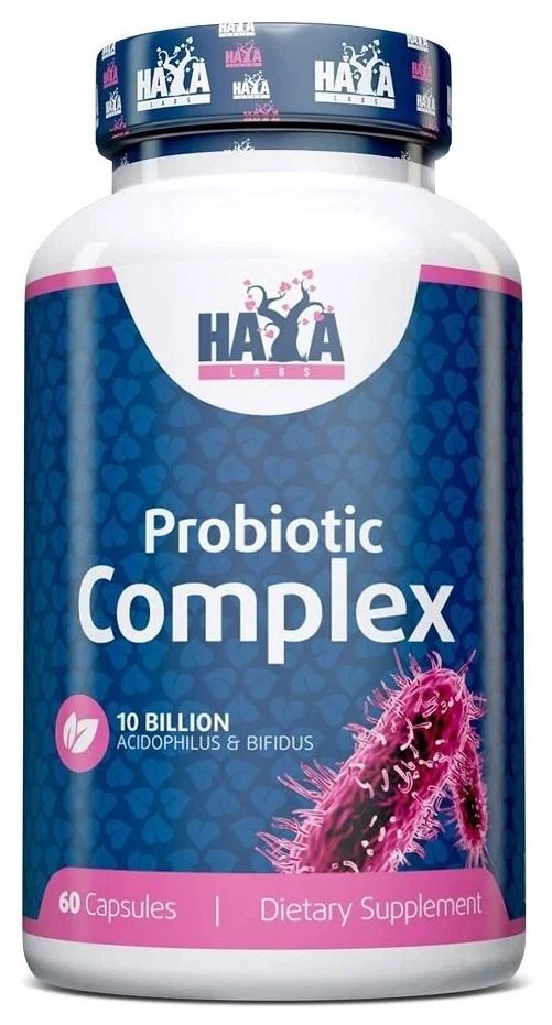 Пищевая добавка Haya Labs 10 Billion Acidophilus & Bifidus Probiotic Complex капсулы 60 шт