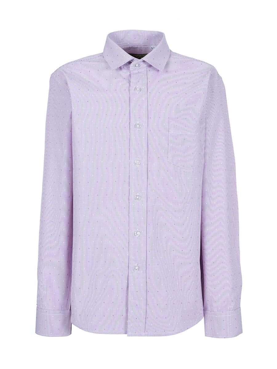 

Рубашка детская Tsarevich 7, фиолетовый. белый, 146, 7