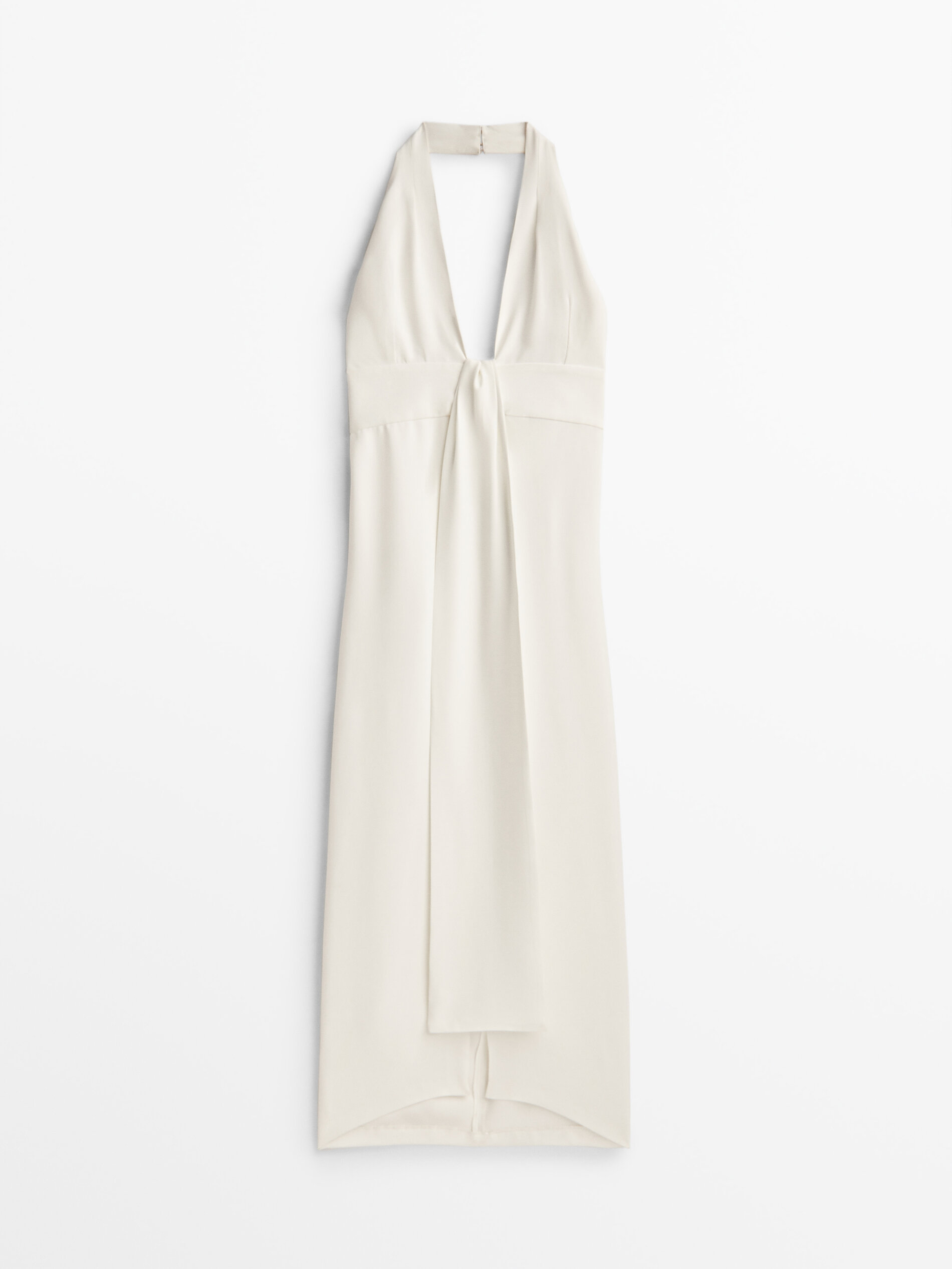 

Платье женское Massimo Dutti 09205952250 белое M, 09205952250
