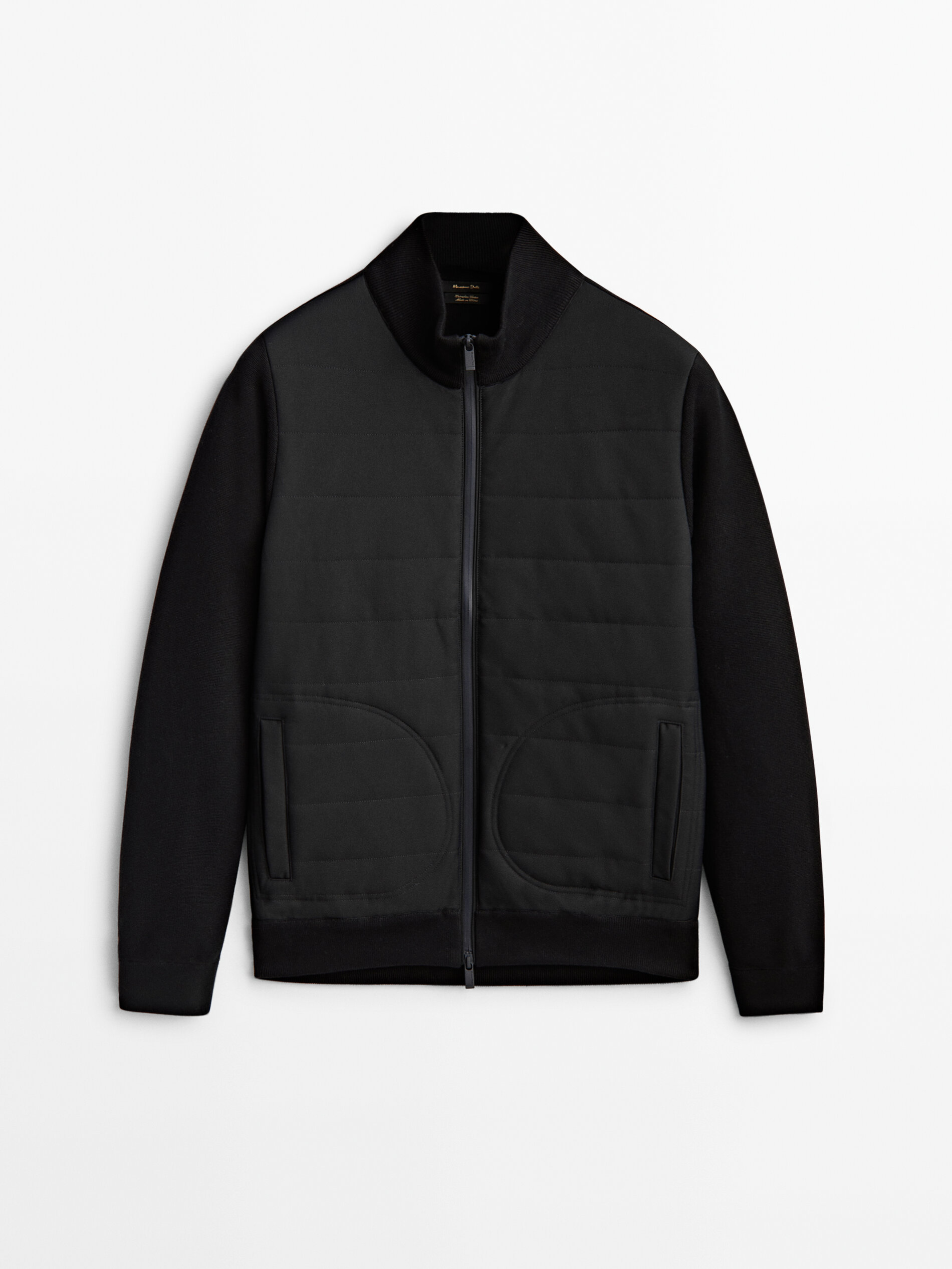 

Бомбер мужской Massimo Dutti 00937410800 черный L, 00937410800