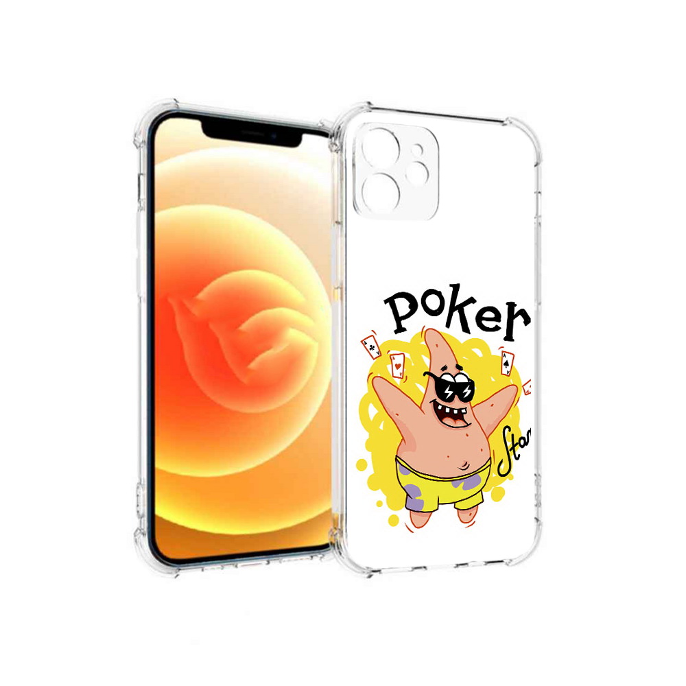 

Чехол MyPads Tocco для Apple iPhone 12 Патрик (PT157543.607.133), Прозрачный, Tocco