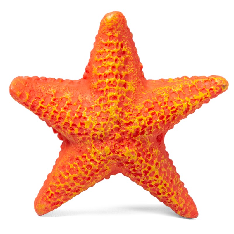 Грот для аквариума Laguna Морская звезда S, полиэфирная смола, 8.5х8.5х2.3 см