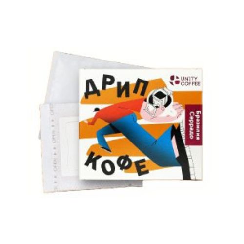 

Кофе молотый в дрип-пакетах Unity Coffee Бразилия Серрадо, 5 шт по 10 г