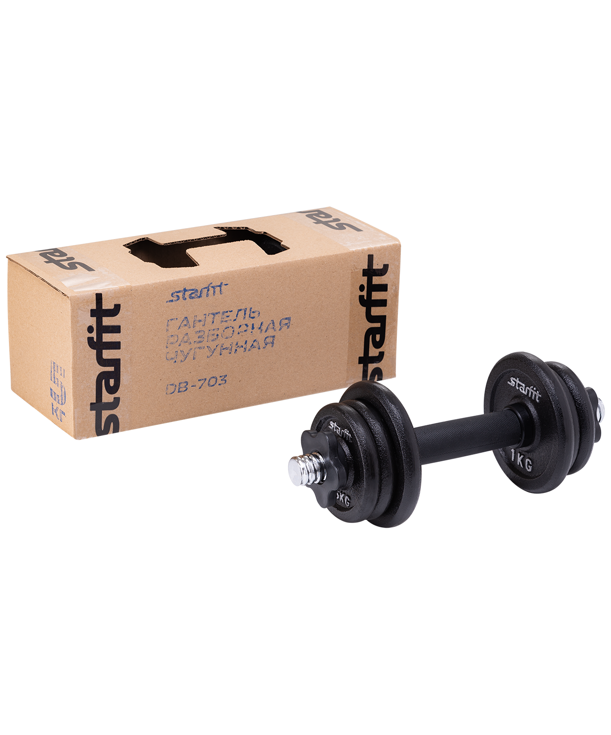 

Гантель разборная чугунная в коробке Starfit Db-713, 5 кг