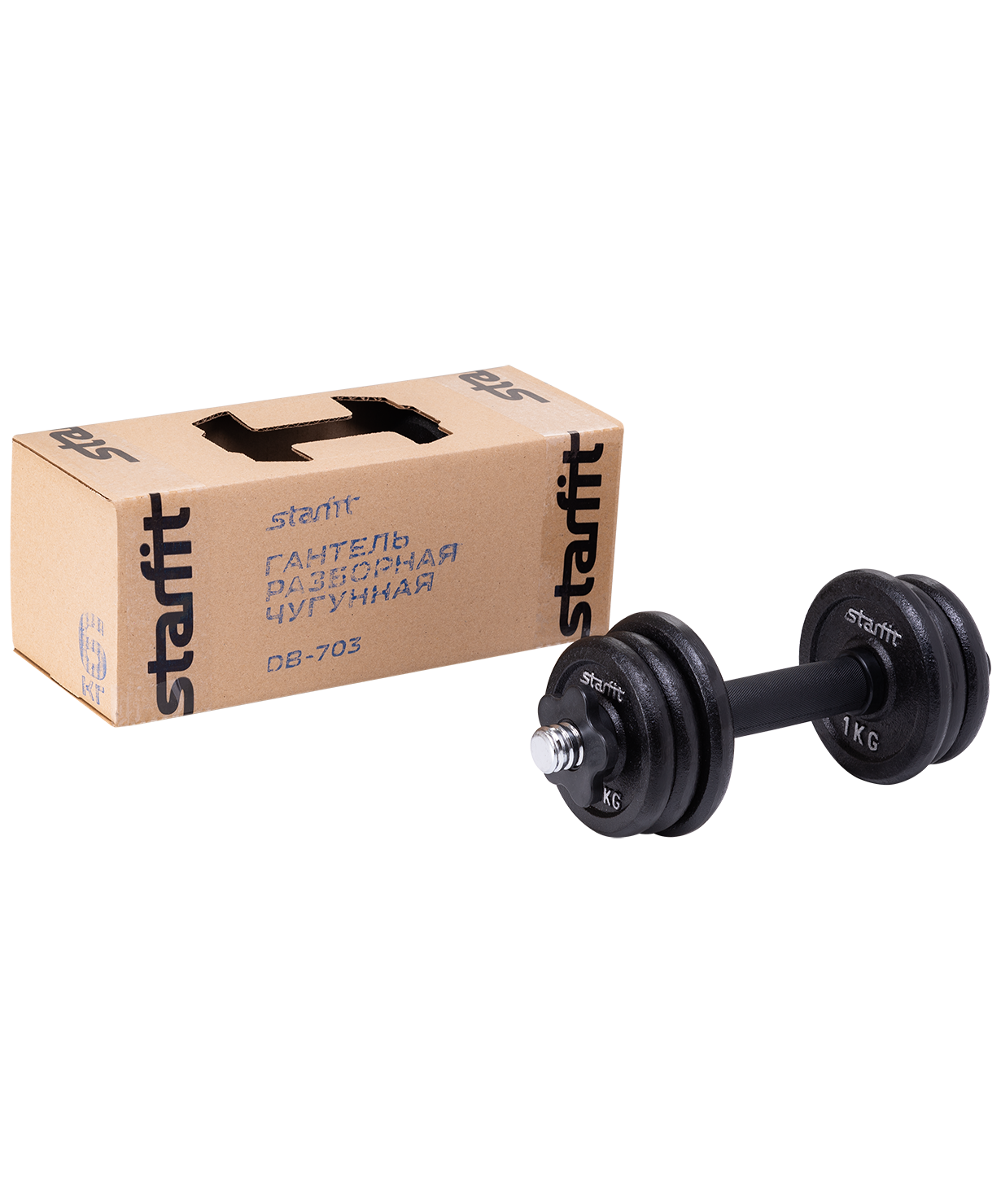 

Гантель разборная чугунная в коробке Starfit Db-713, 6 кг