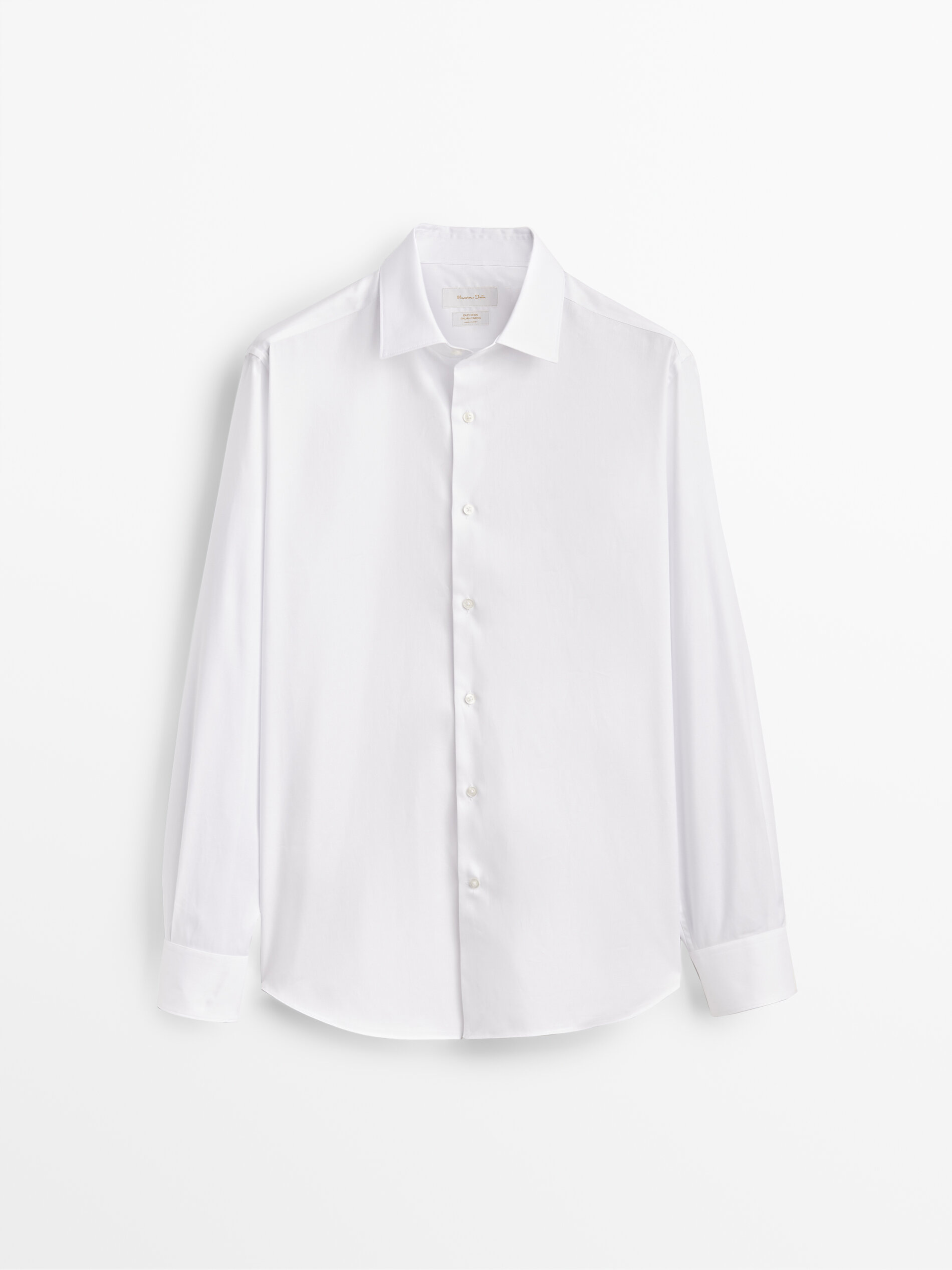 

Рубашка мужская Massimo Dutti 00161342250 белая 43, 00161342250